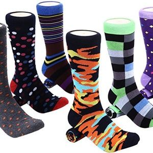 Men's Colorful Dress Socks (6 pack ) NWT